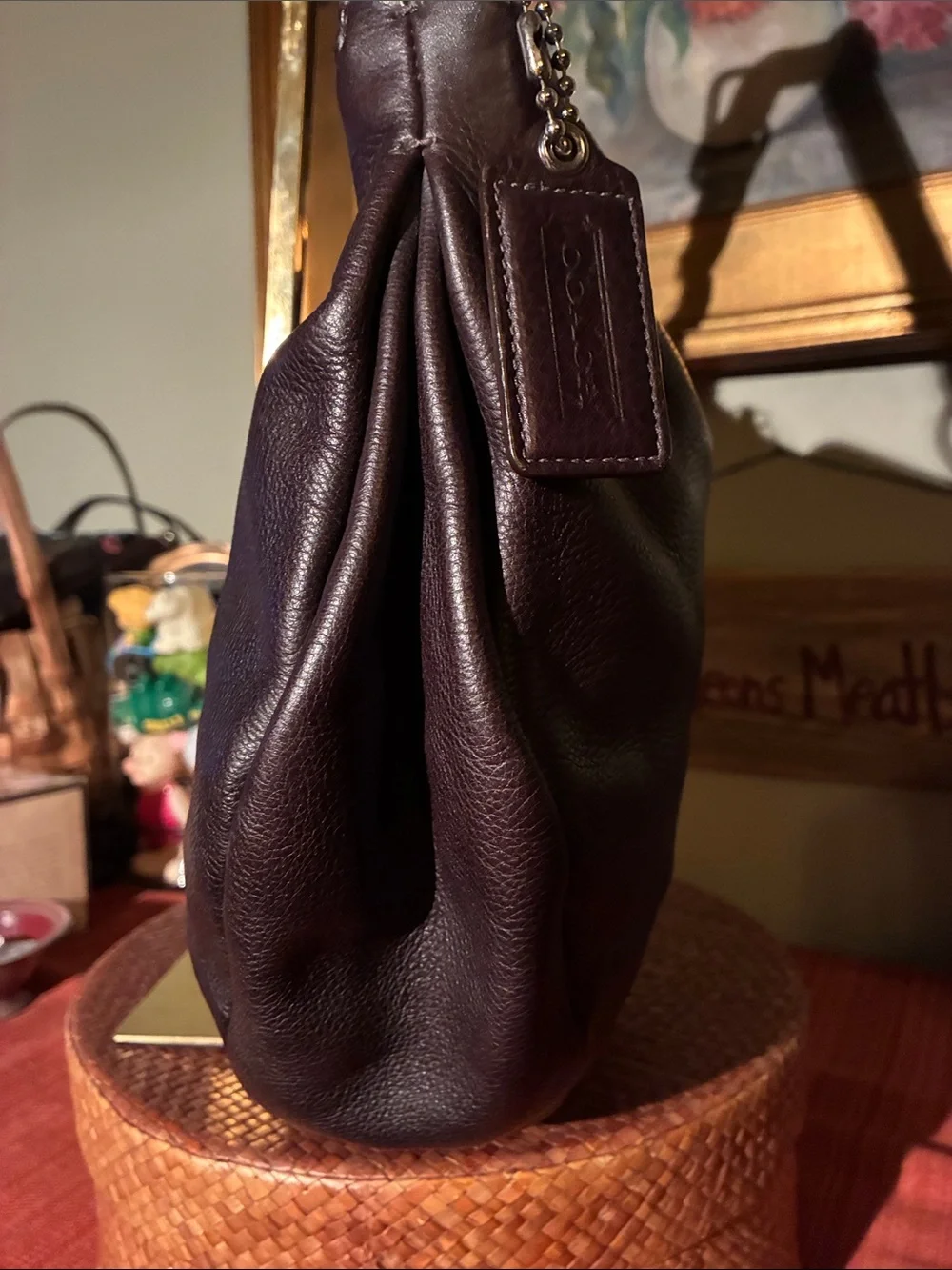 Coach Ali HOBO Slouchy Shoulder Bag in Dark Brown Leather - 13655 - Year 2009